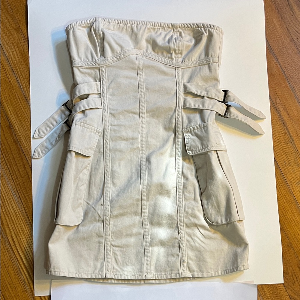 Forever 21 Strapless Cream Dress